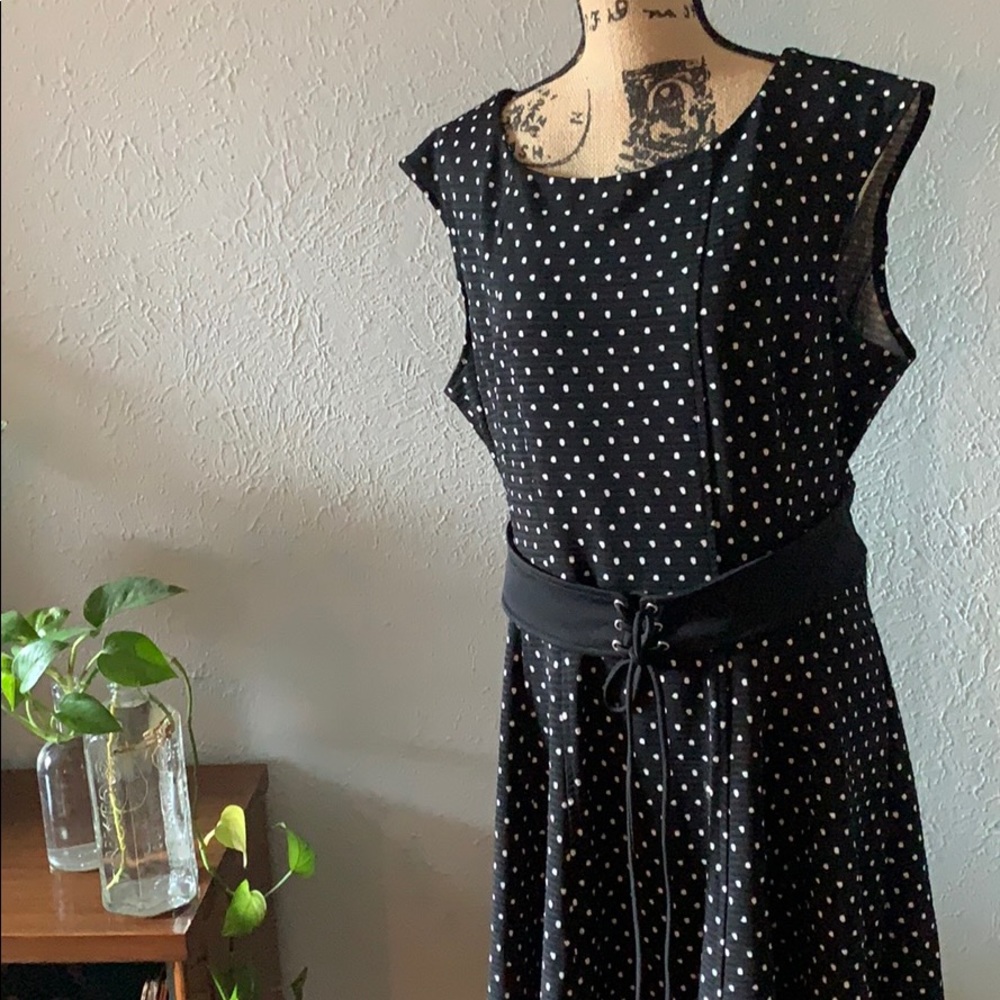 Pinup Rockabilly Polka Dot Dress Plus Volup 2XL